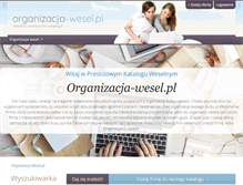 Tablet Screenshot of organizacja-wesel.pl